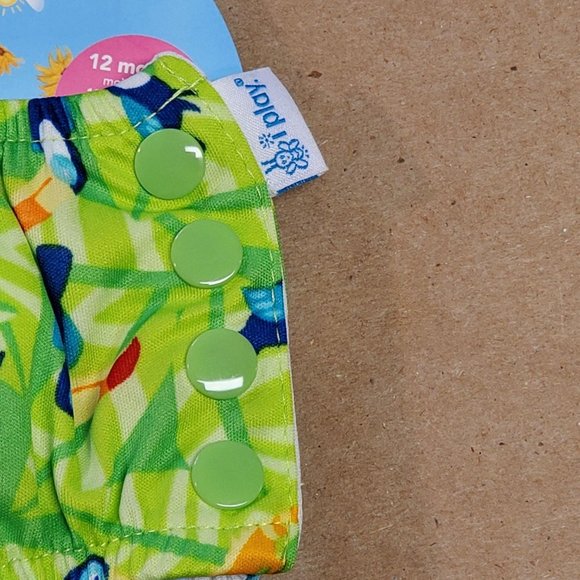 I-Play Swimsuit Diaper 12 Months Green - Picture 4 of 5